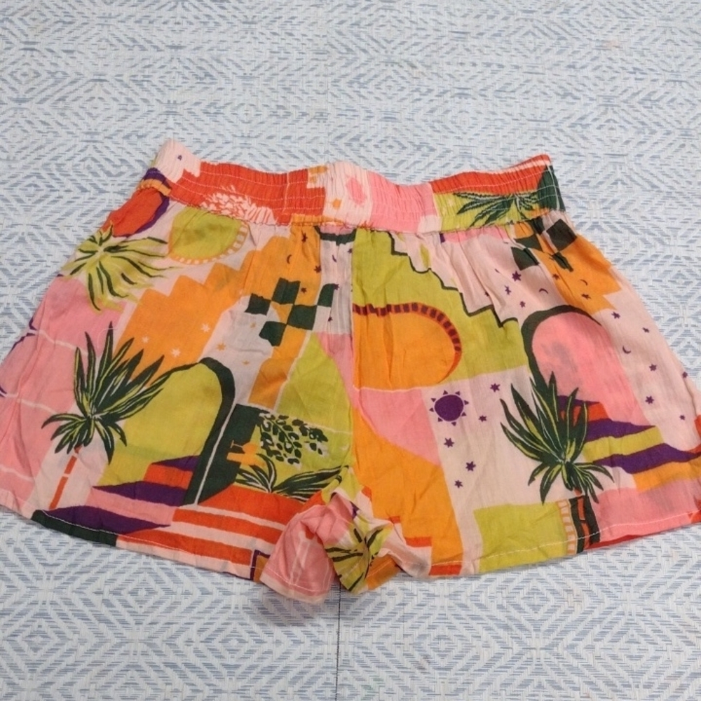 Haute Hippie 100% Cotton Multicolor Shorts,Beach, Vacation, Summer - Picture 5 of 11
